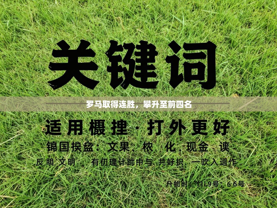 罗马取得连胜，攀升至前四名  第1张